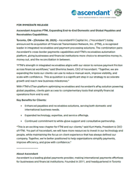 Ascendant Acquires FTNI, Expanding End-to-End Domestic and Global Payables and Receivables Capabilities